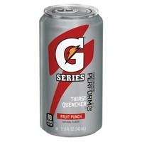 Gatorade 30903 Gatorade 11.6 Ounce Ready To Drink Can Fruit Punch Electrolyte Drink (24 Cans Per Case)